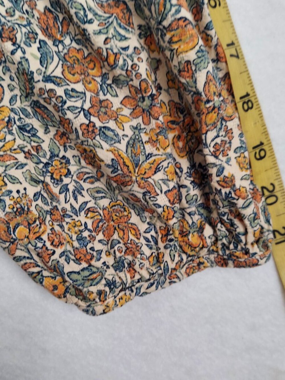 Universal Thread Floral Boho Cotton Blouse Medium Lightweight Soft Top - Picture 10 of 12